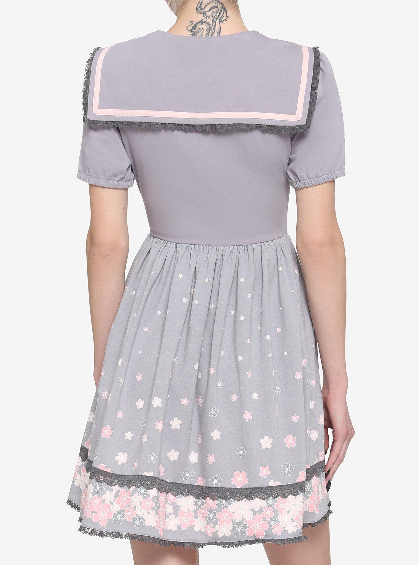 Studio Ghibli Spirited Away Cherry Blossoms Sailor Dress, PINK, alternate