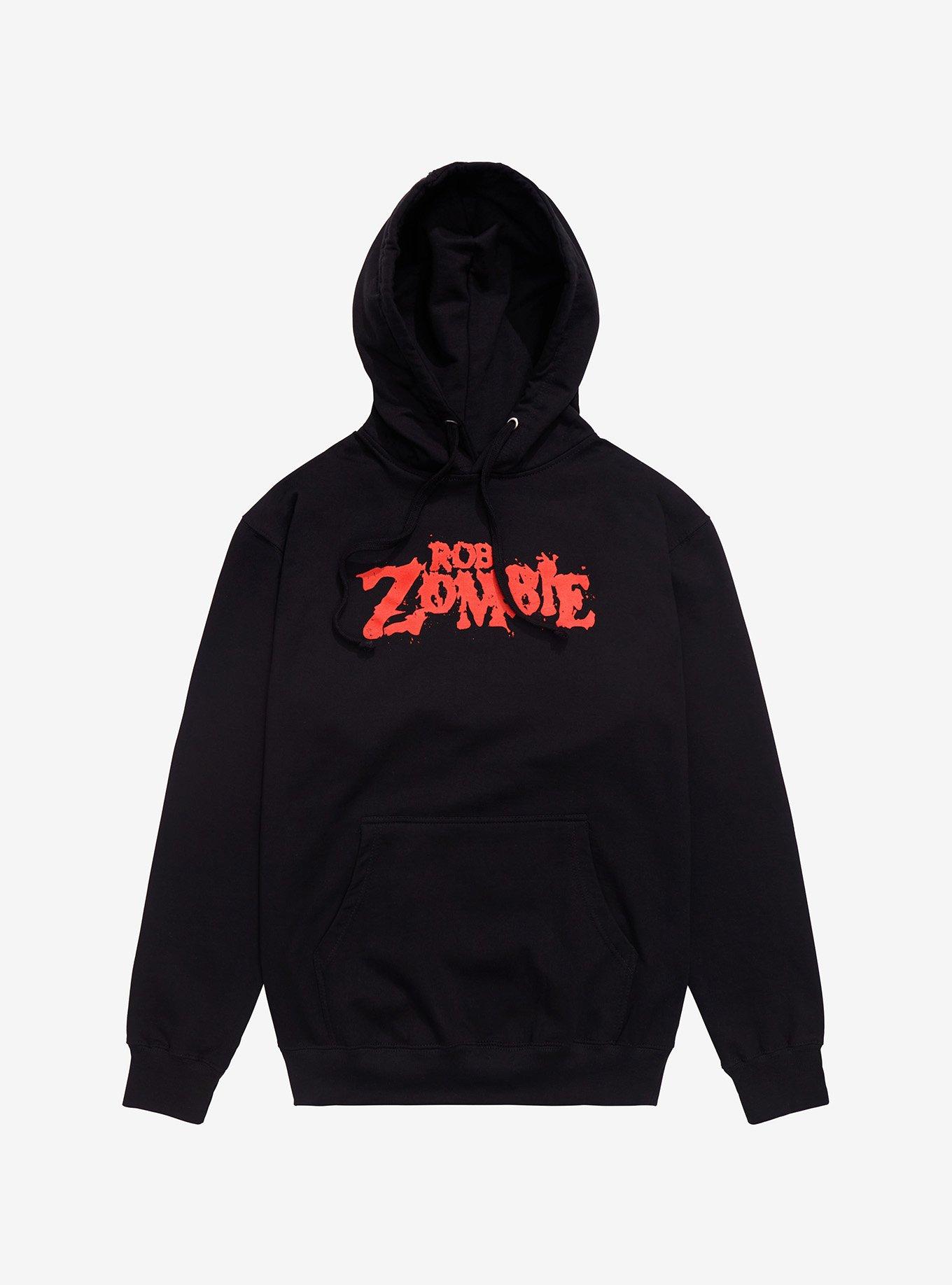 Rob Zombie Portrait Hoodie, BLACK, alternate