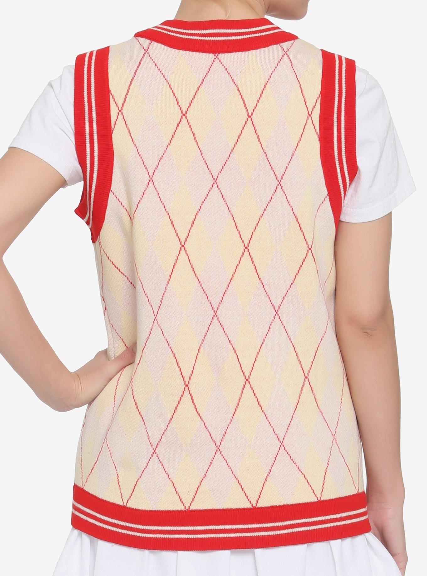 Her Universe Disney Winnie The Pooh Argyle Sweater Vest, MULTI, alternate