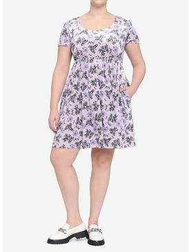 Her Universe The Nightmare Before Christmas Jack & Sally Roses Velvet Dress Plus Size, , hi-res
