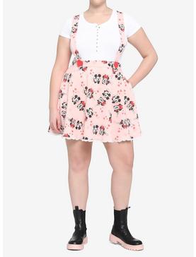 Her Universe Disney Mickey Mouse & Minnie Mouse Hearts Suspender Skirt Plus Size, , hi-res