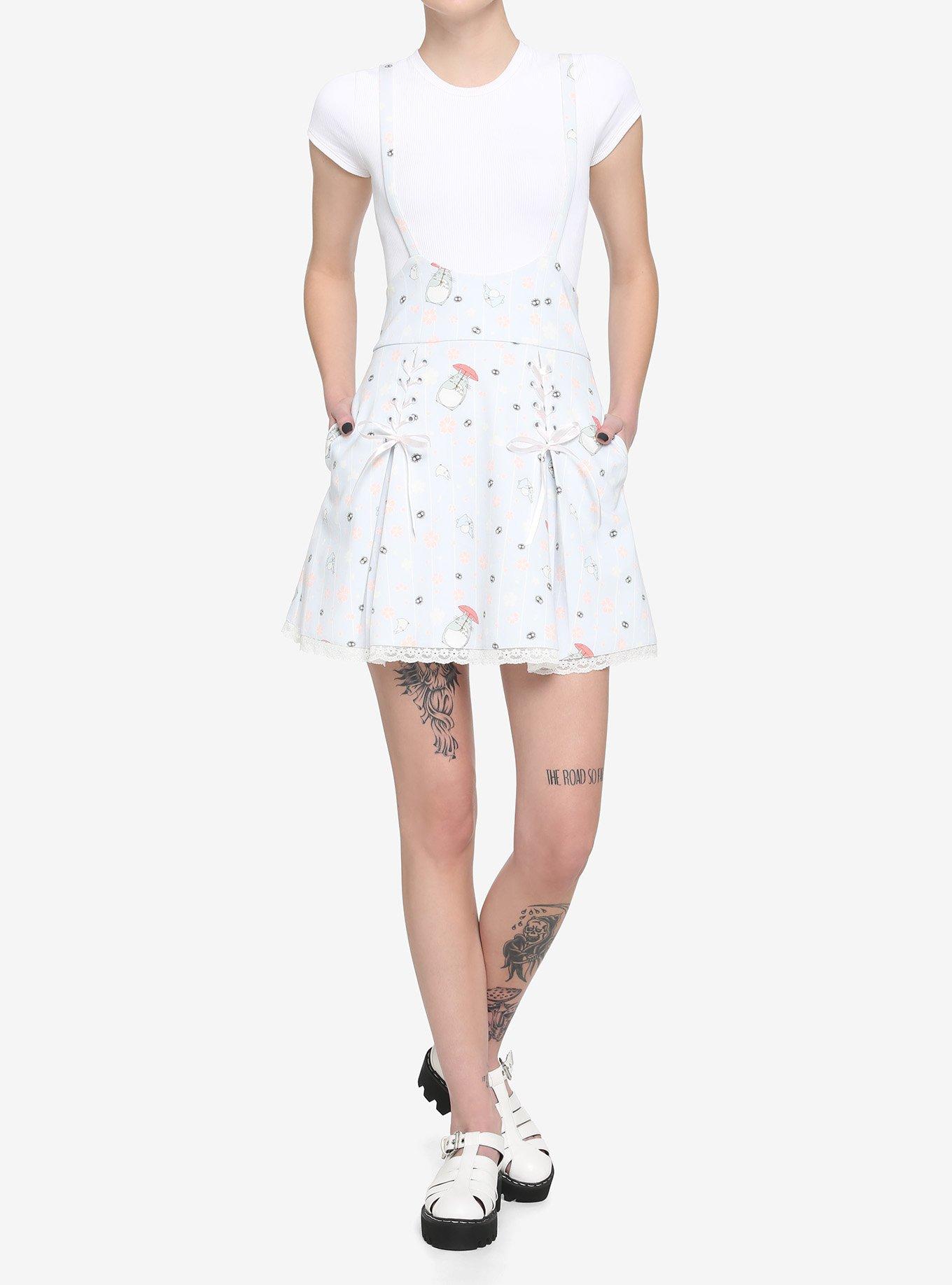 Studio Ghibli My Neighbor Totoro Cherry Blossoms Lace-Up Suspender Skirt, MULTI, alternate