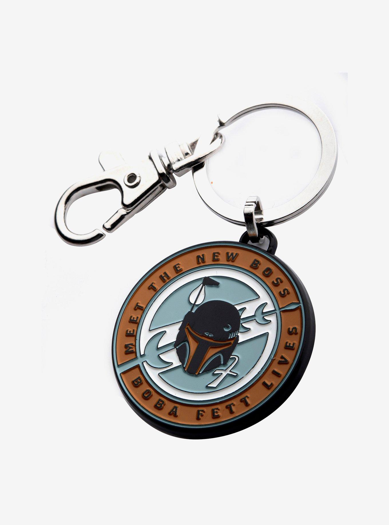Star Wars The Book Of Boba Fett New Boss Enamel Key Chain, , alternate