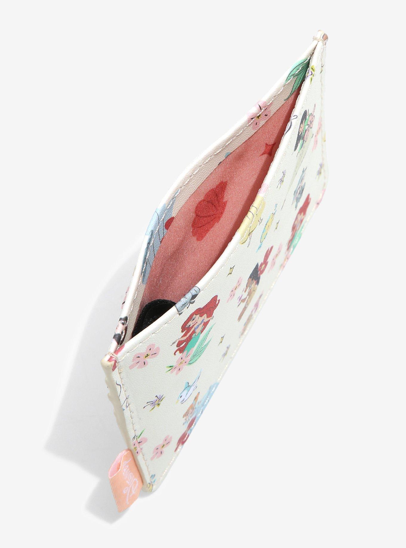 Loungefly Disney Princess Chibi Princesses & Friends Allover Print Cardholder - BoxLunch Exclusive , , alternate