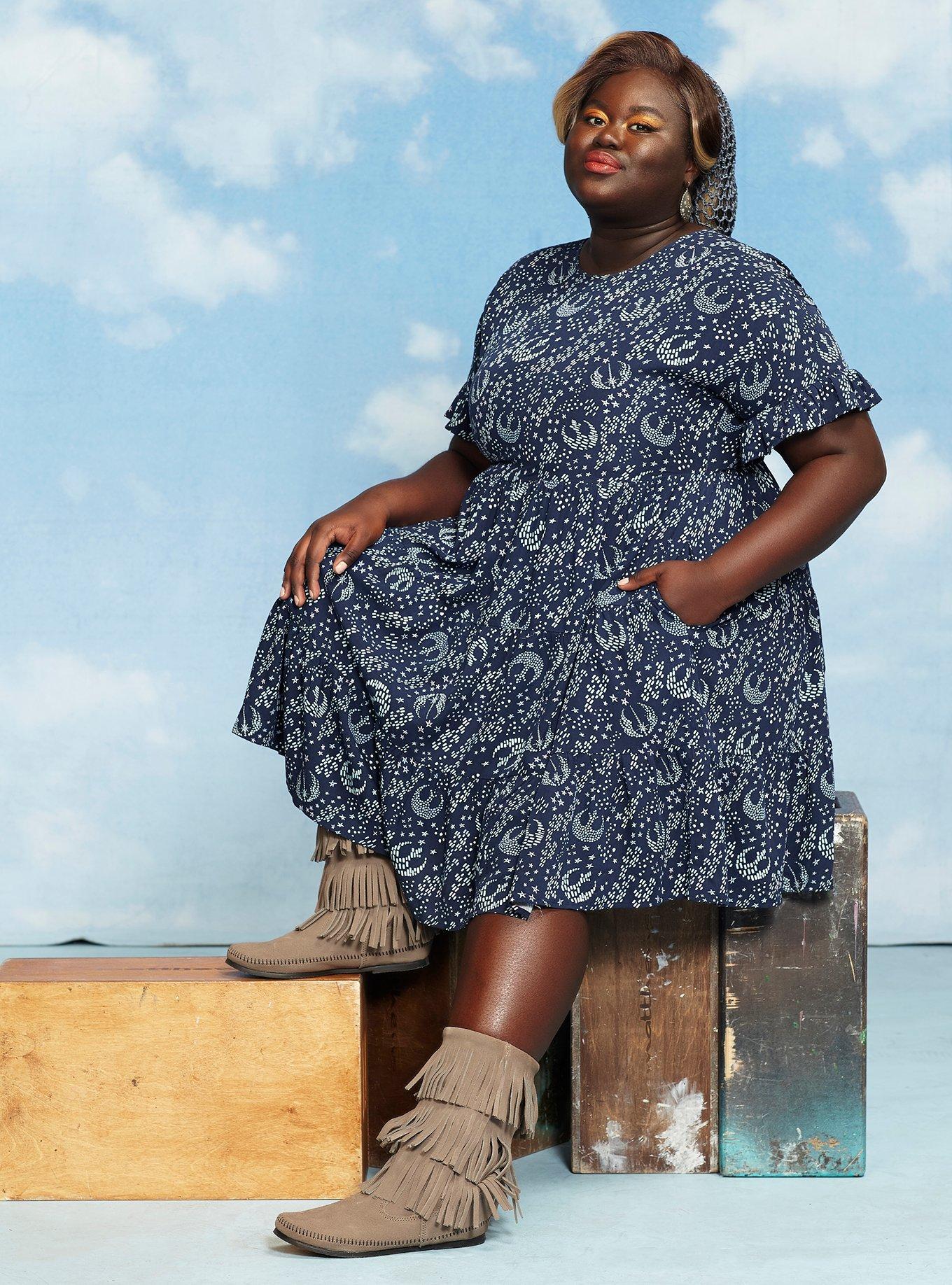 Her Universe Star Wars Icons Tiered Dress Plus Size, MULTI, alternate