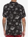 Space UFO Woven Button-Up, BLACK, alternate