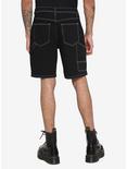 Black Carpenter Shorts, BLACK, alternate