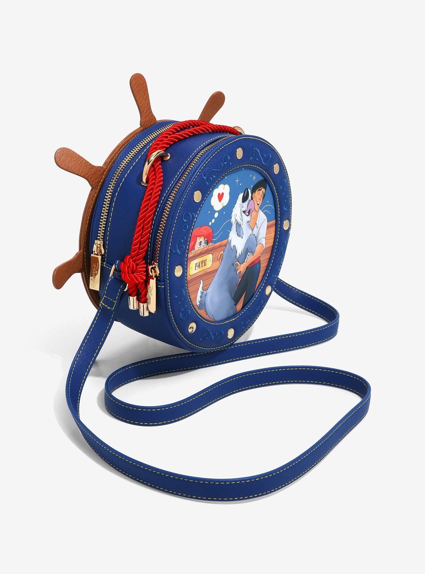 Danielle Nicole Disney The Little Mermaid Ship Wheel Crossbody Bag, , alternate