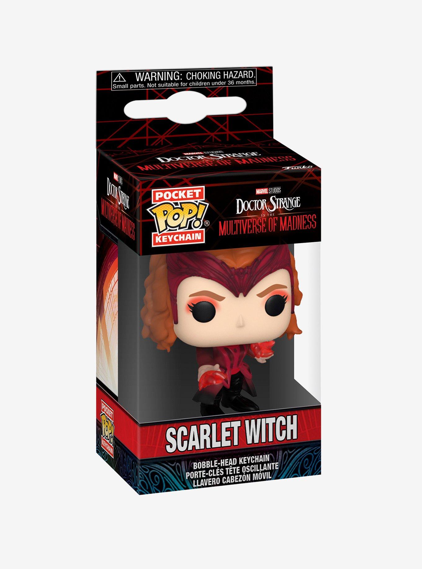 Funko Pocket Pop! Marvel Doctor Strange in the Multiverse of Madness Scarlet Witch Vinyl Bobble-Head Keychain, , alternate