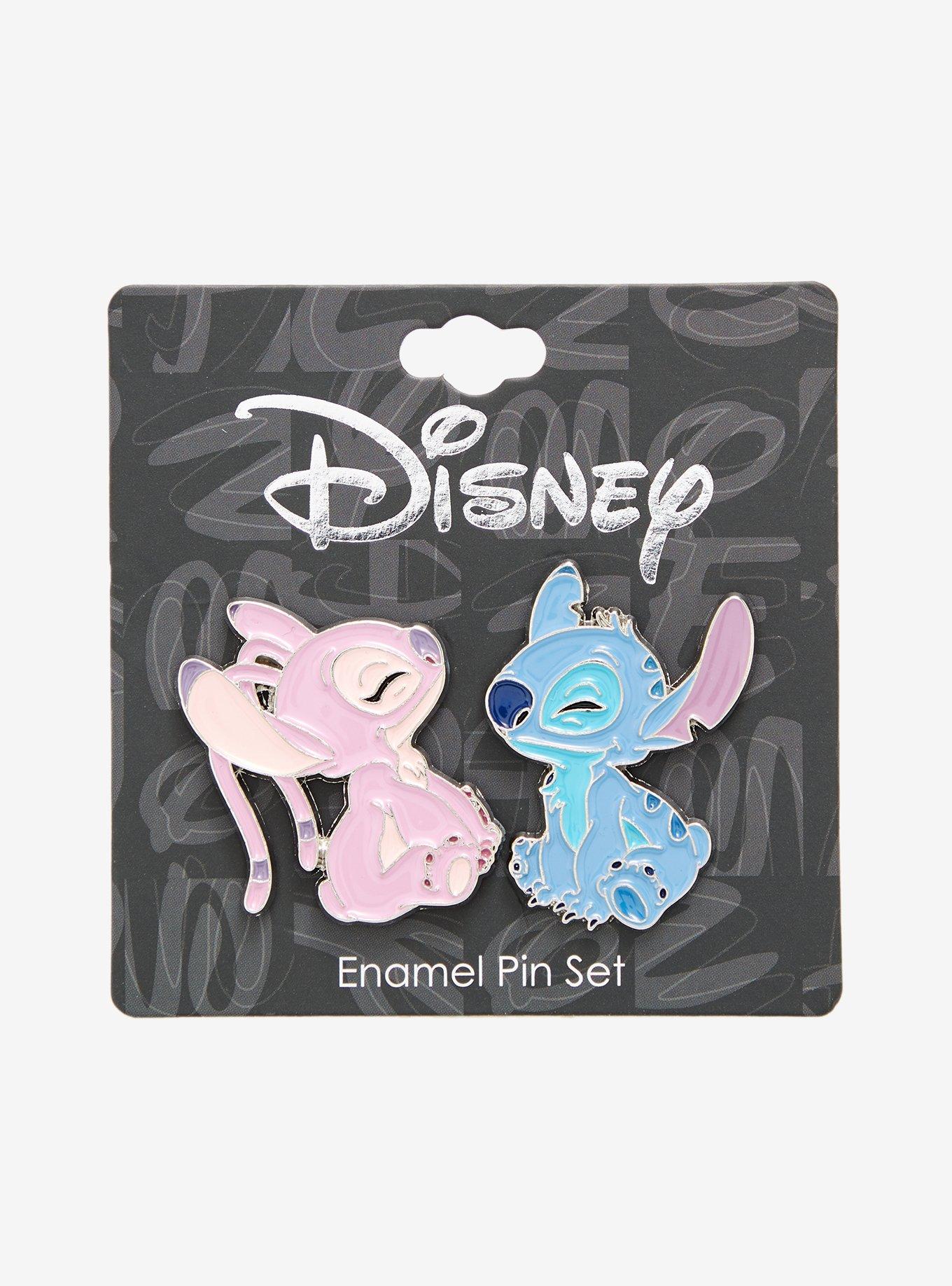 Disney Lilo & Stitch: The Series Angel & Stitch Smiles Enamel Pin Set - BoxLunch Exclusive, , alternate