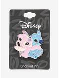 Disney Lilo & Stitch: The Series Angel & Stitch Hug Enamel Pin - BoxLunch Exclusive, , alternate