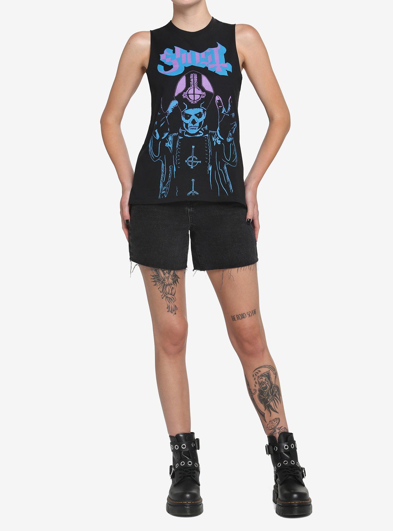 Ghost Papa Emeritus Girls Muscle Top, BLACK, alternate