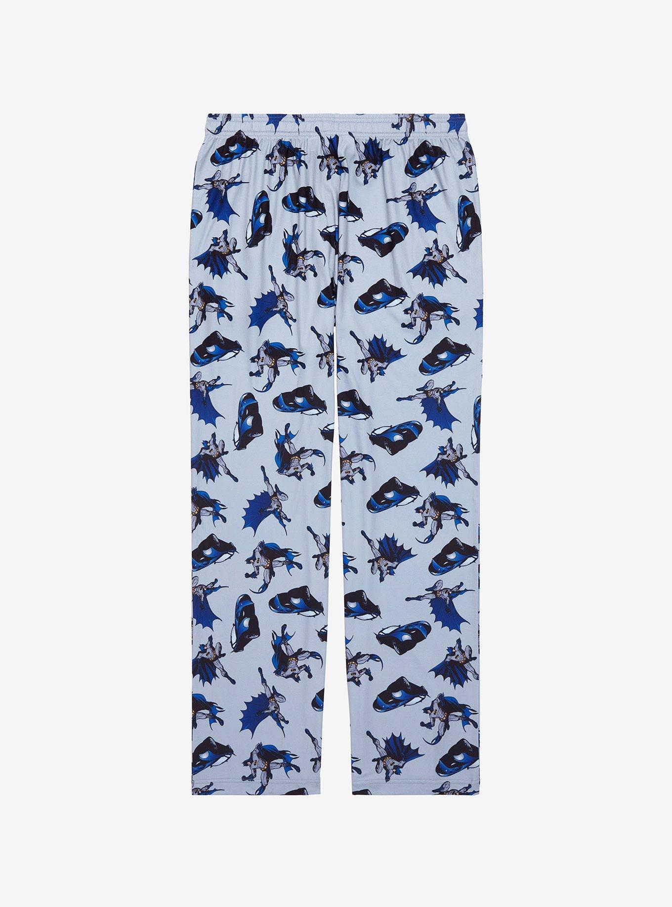 DC Comics Batman Batmobile & Batman Allover Print Sleep Pants - BoxLunch Exclusive, GREY, alternate