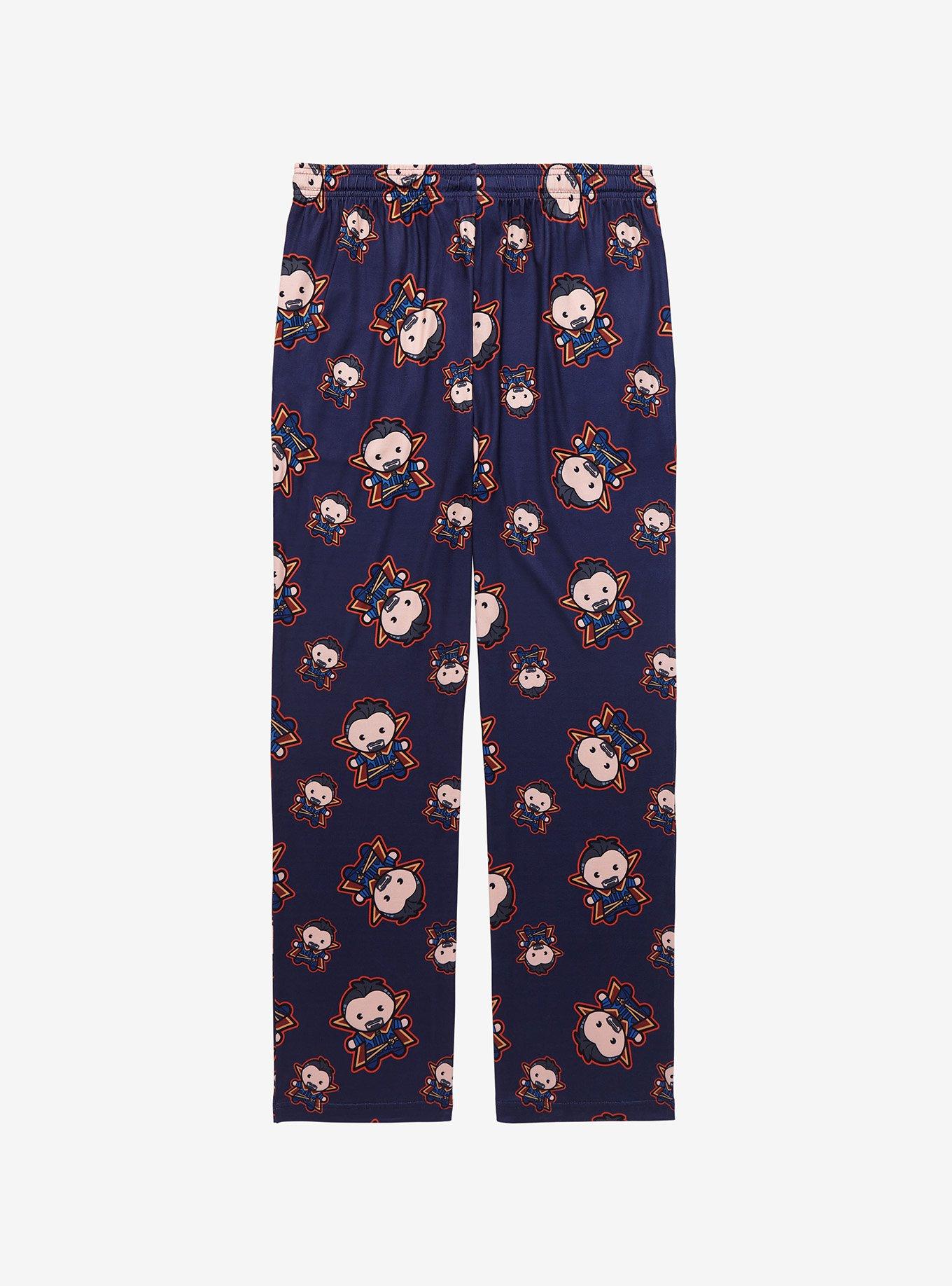 Marvel Doctor Strange Chibi Allover Print Sleep Pants - BoxLunch Exclusive, BLACK, alternate