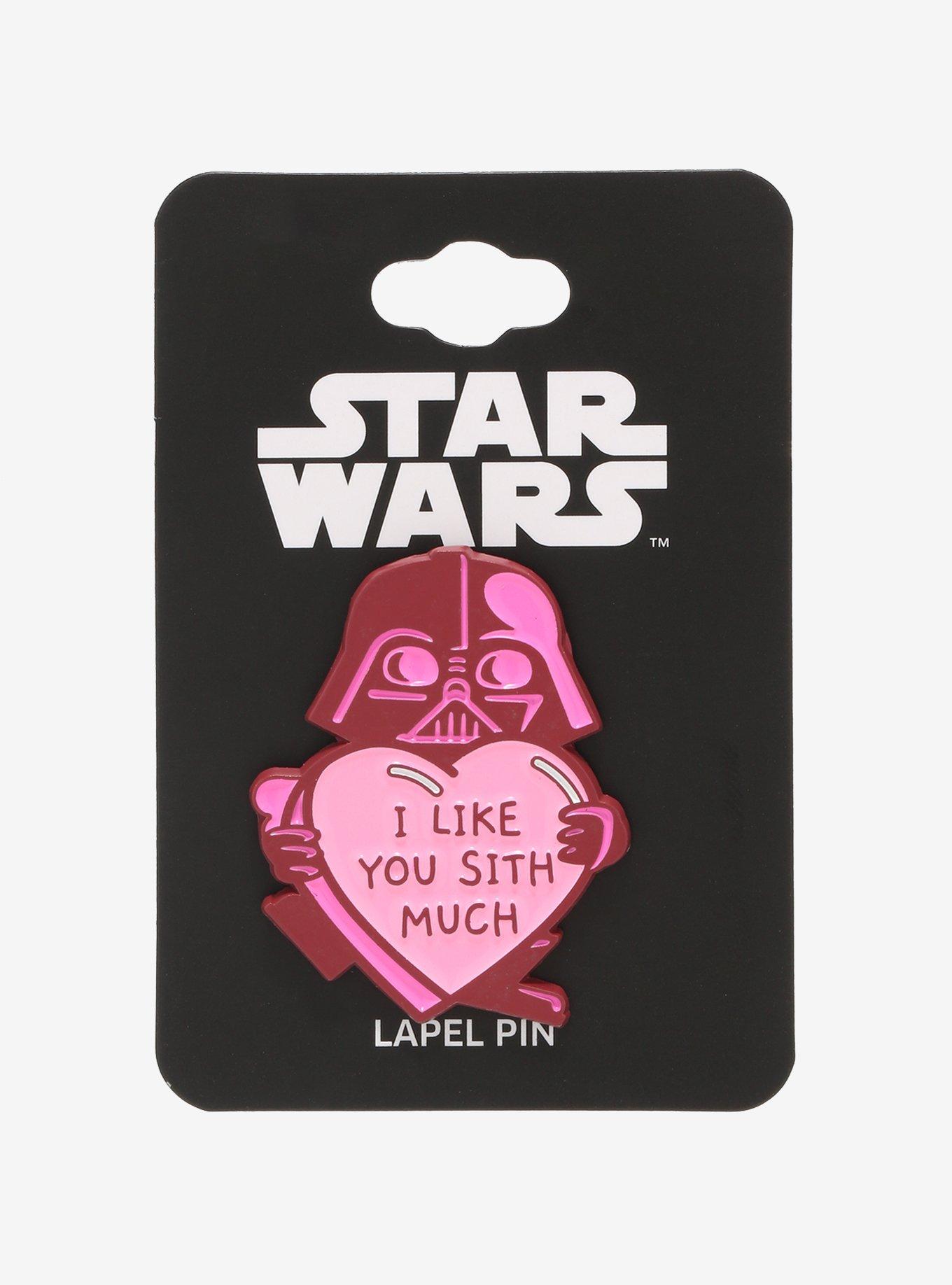 Star Wars Darth Vader Valentine Enamel Pin, , alternate