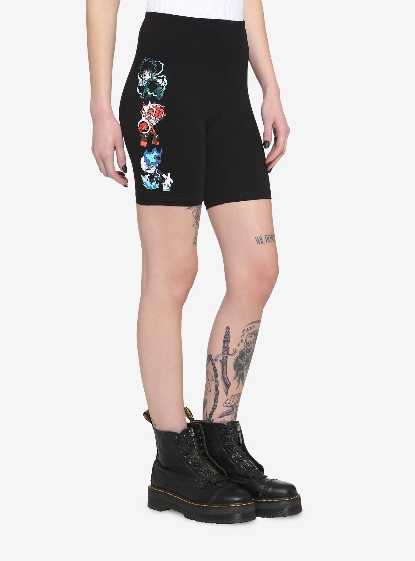 My Hero Academia Chibi Trio Bike Shorts, MULTI, alternate