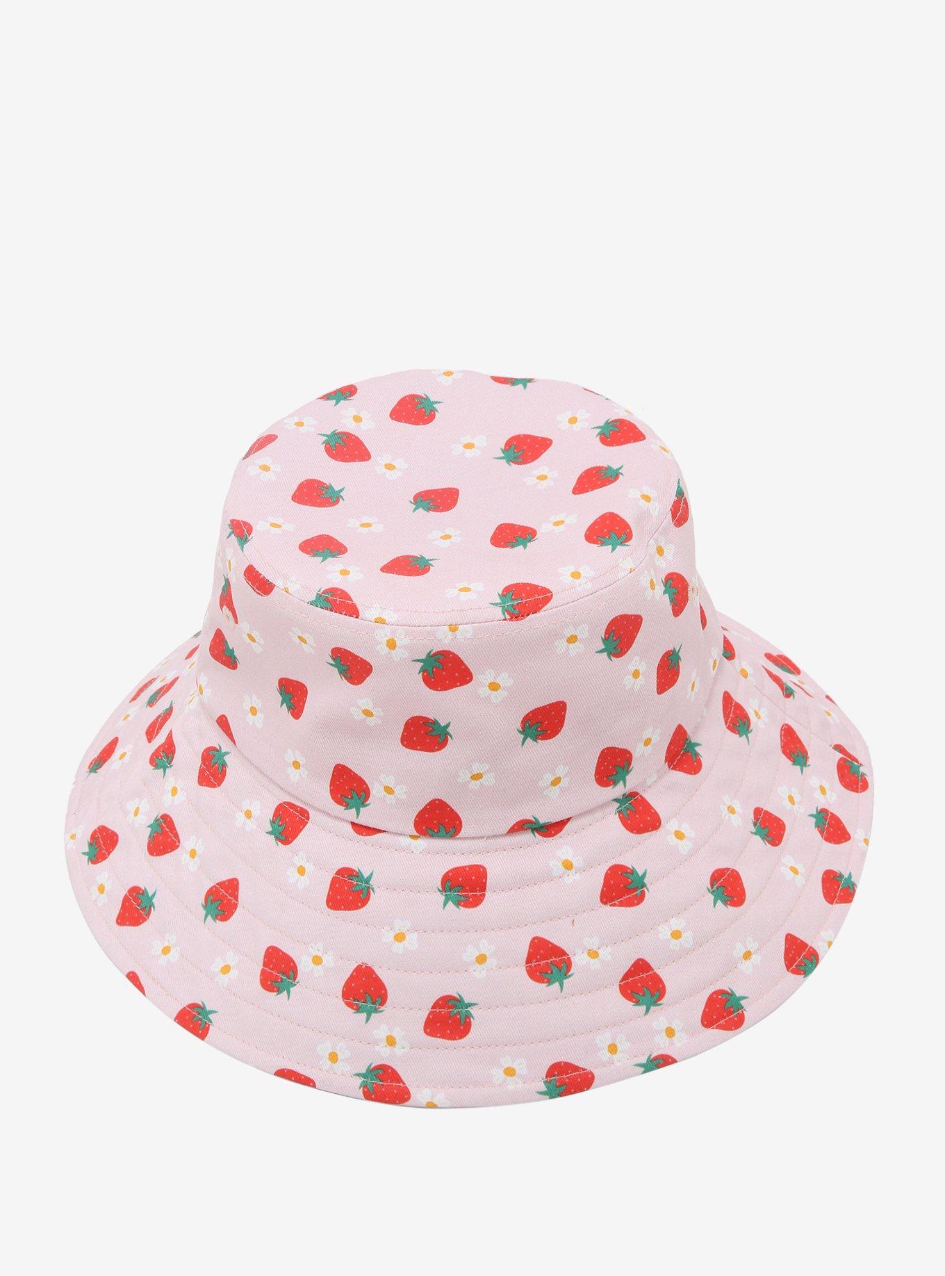 Pink Strawberry Daisy Bucket Hat | Hot Topic