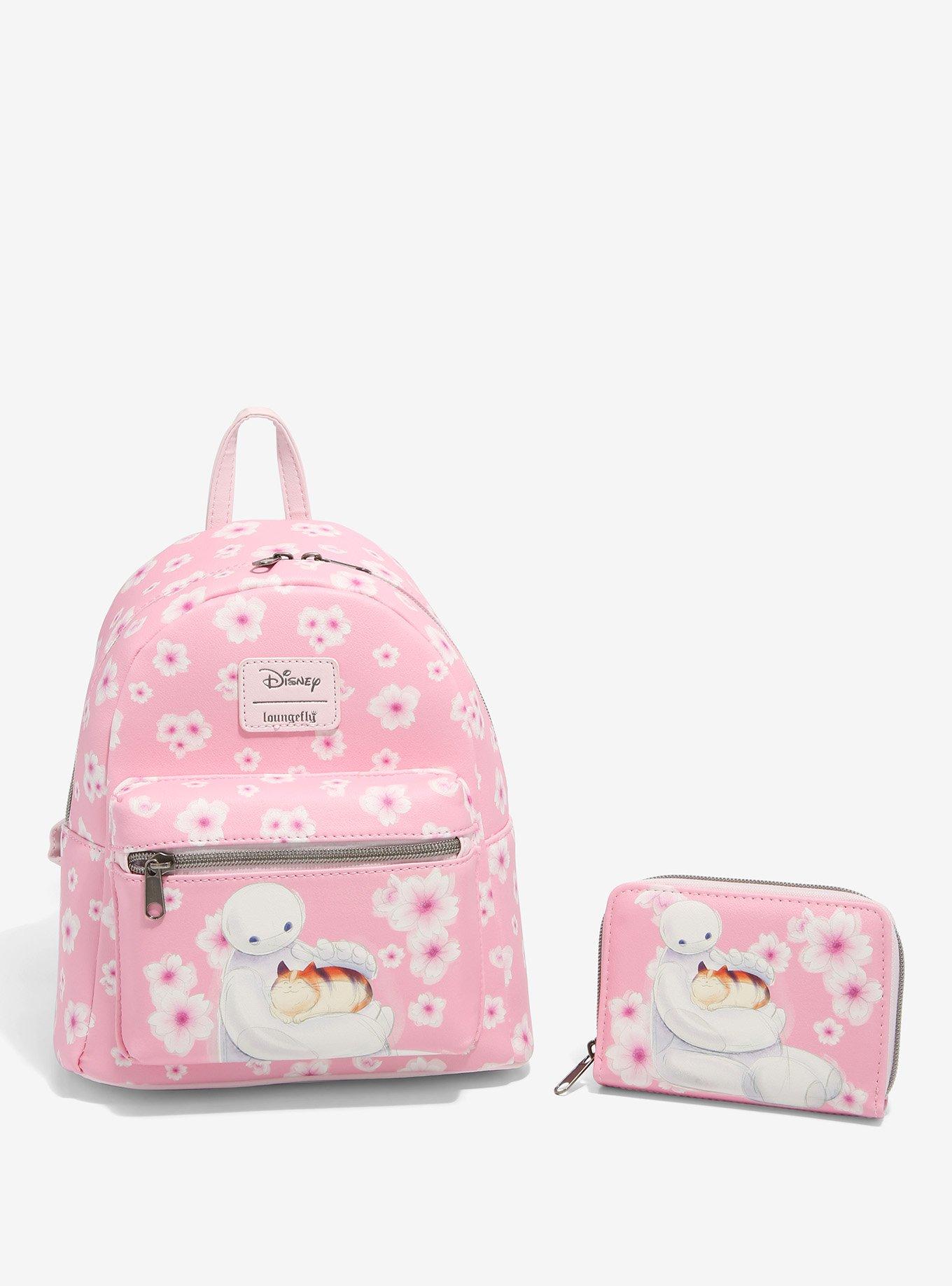 Loungefly Disney Big Hero 6 Baymax & Mochi Sakura Mini Backpack, , alternate