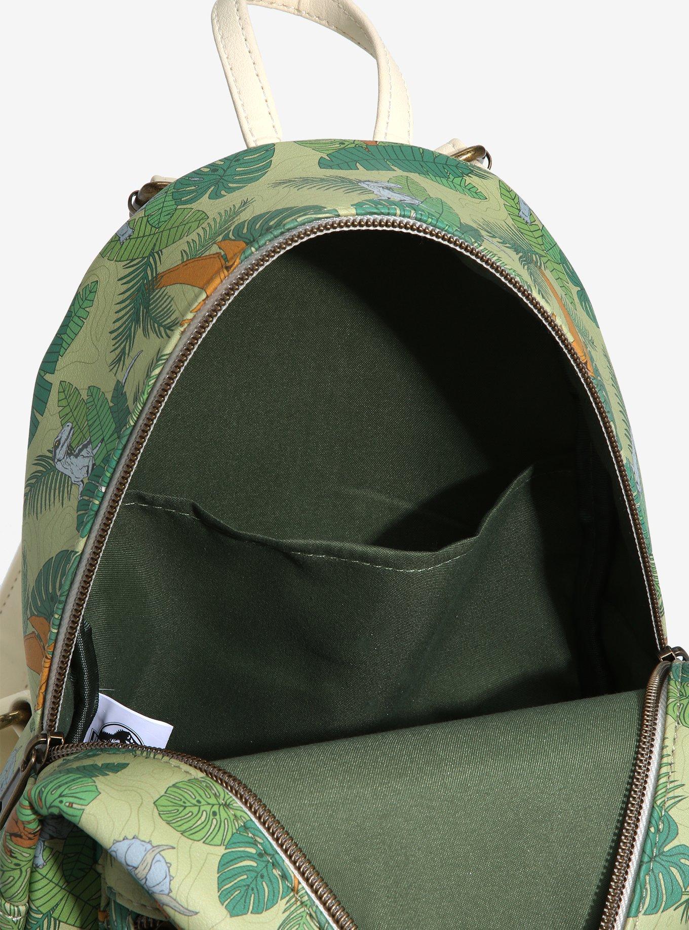 Loungefly Jurassic Park Dinosaur Foliage Mini Backpack, , alternate