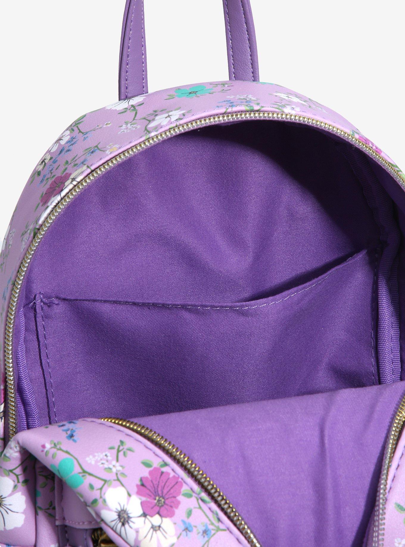 Loungefly Disney Robin Hood Kisses Floral Mini Backpack, , alternate