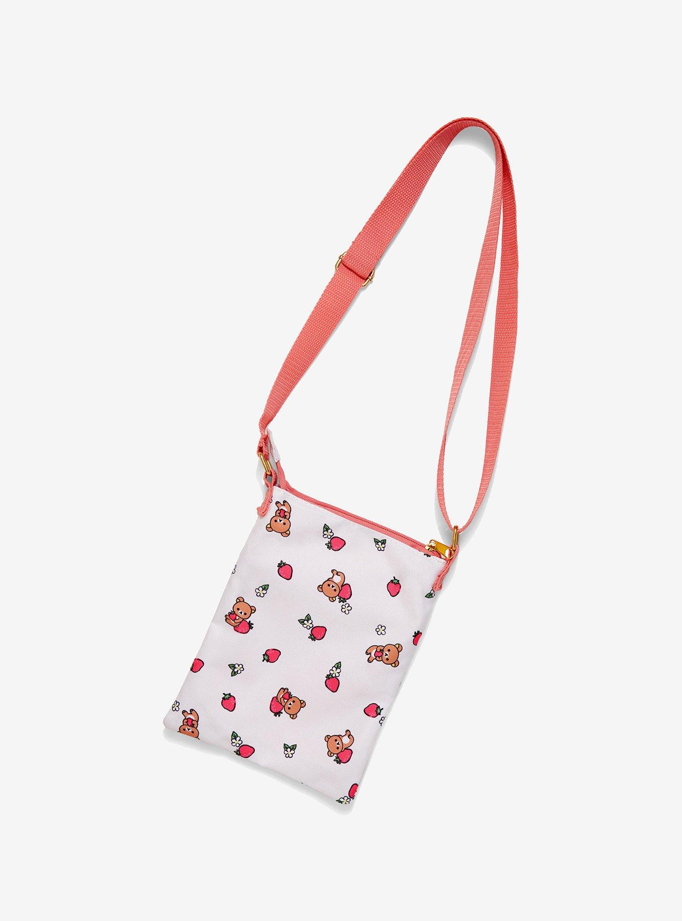 Rilakkuma Strawberry Passport Crossbody Bag, , alternate