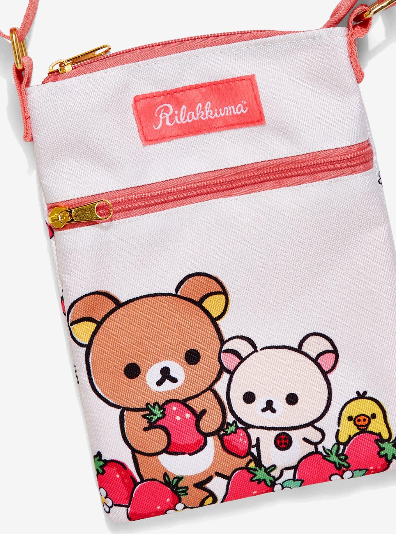 Rilakkuma Strawberry Passport Crossbody Bag, , alternate
