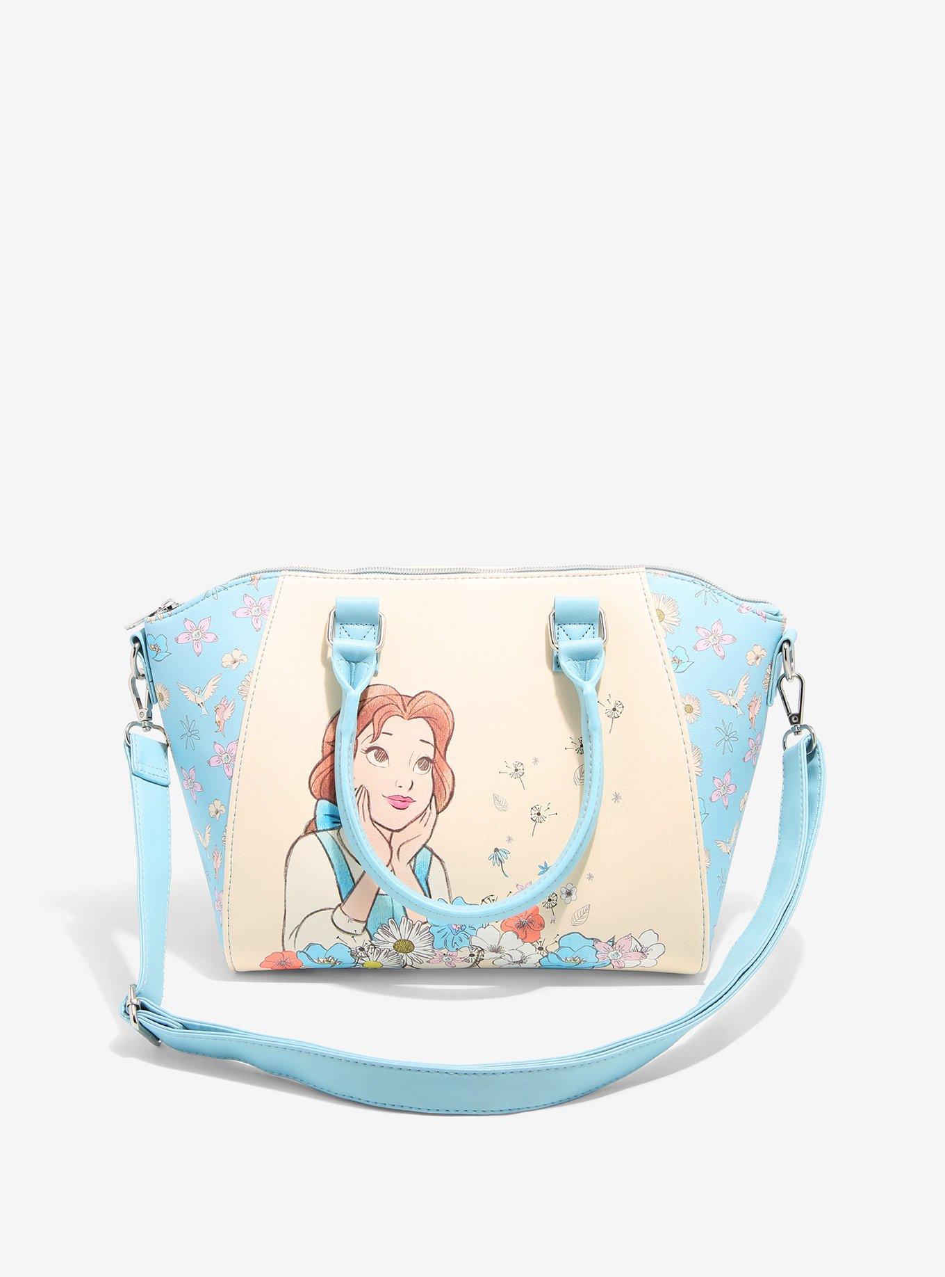 Loungefly Disney Beauty And The Beast Belle Floral Satchel Bag, , alternate