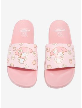 My Melody Strawberry Floral Slide Sandals, , hi-res