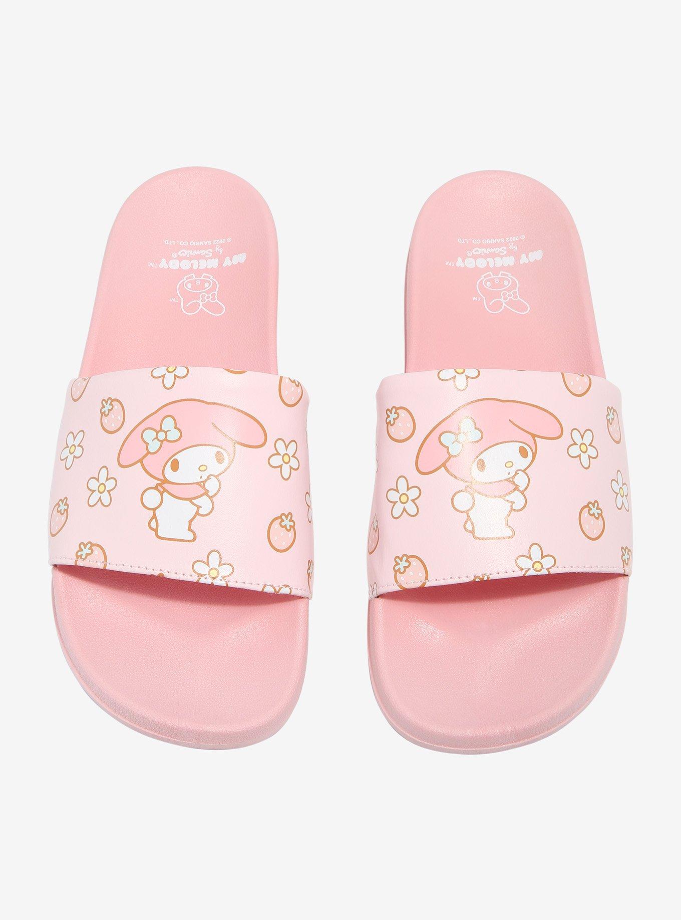 My Melody Strawberry Floral Slide Sandals, MULTI, alternate