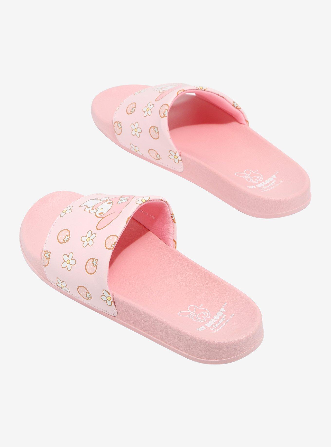 My Melody Strawberry Floral Slide Sandals, MULTI, alternate