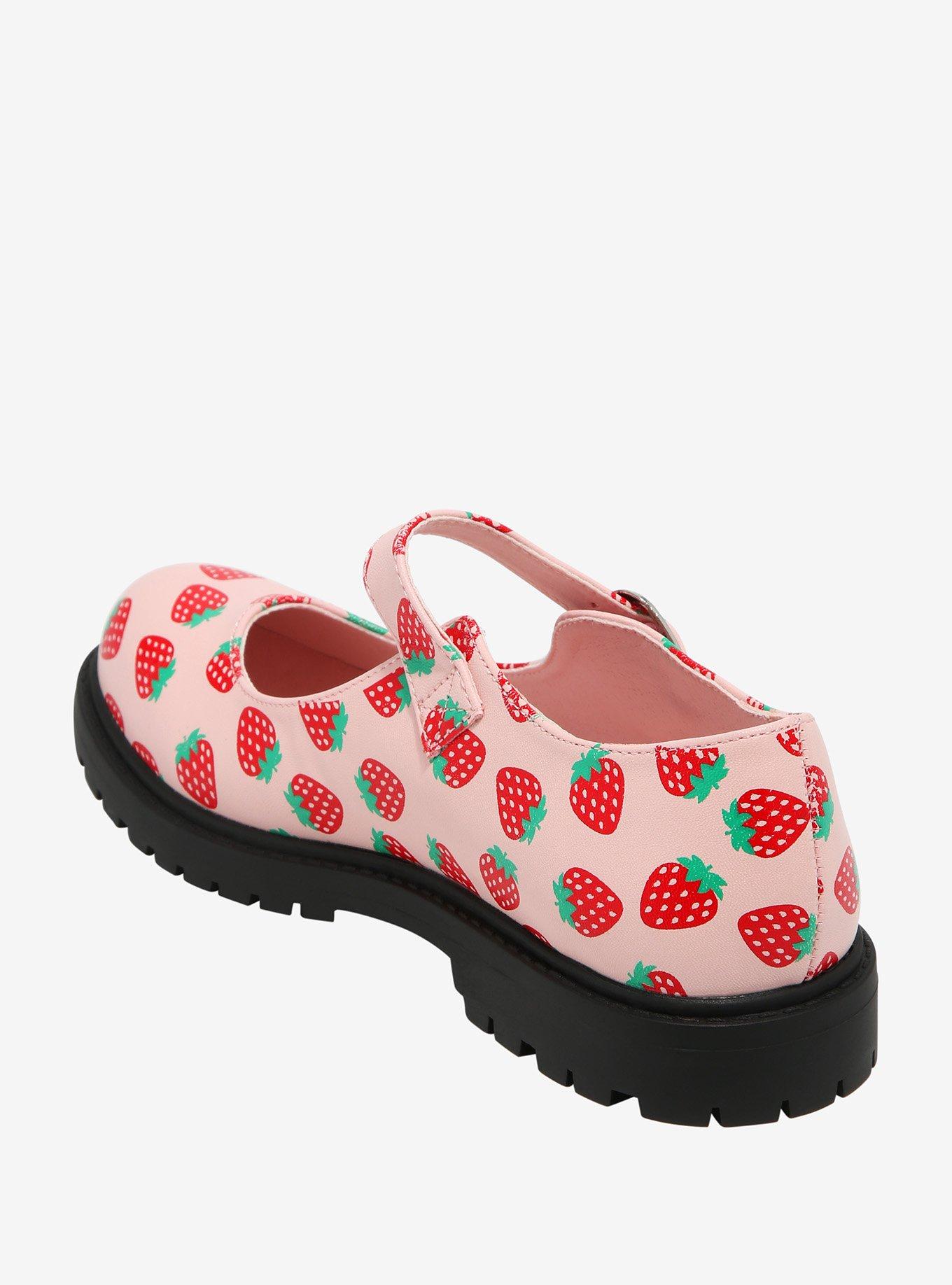 Pink Strawberry Mary Janes, MULTI, alternate