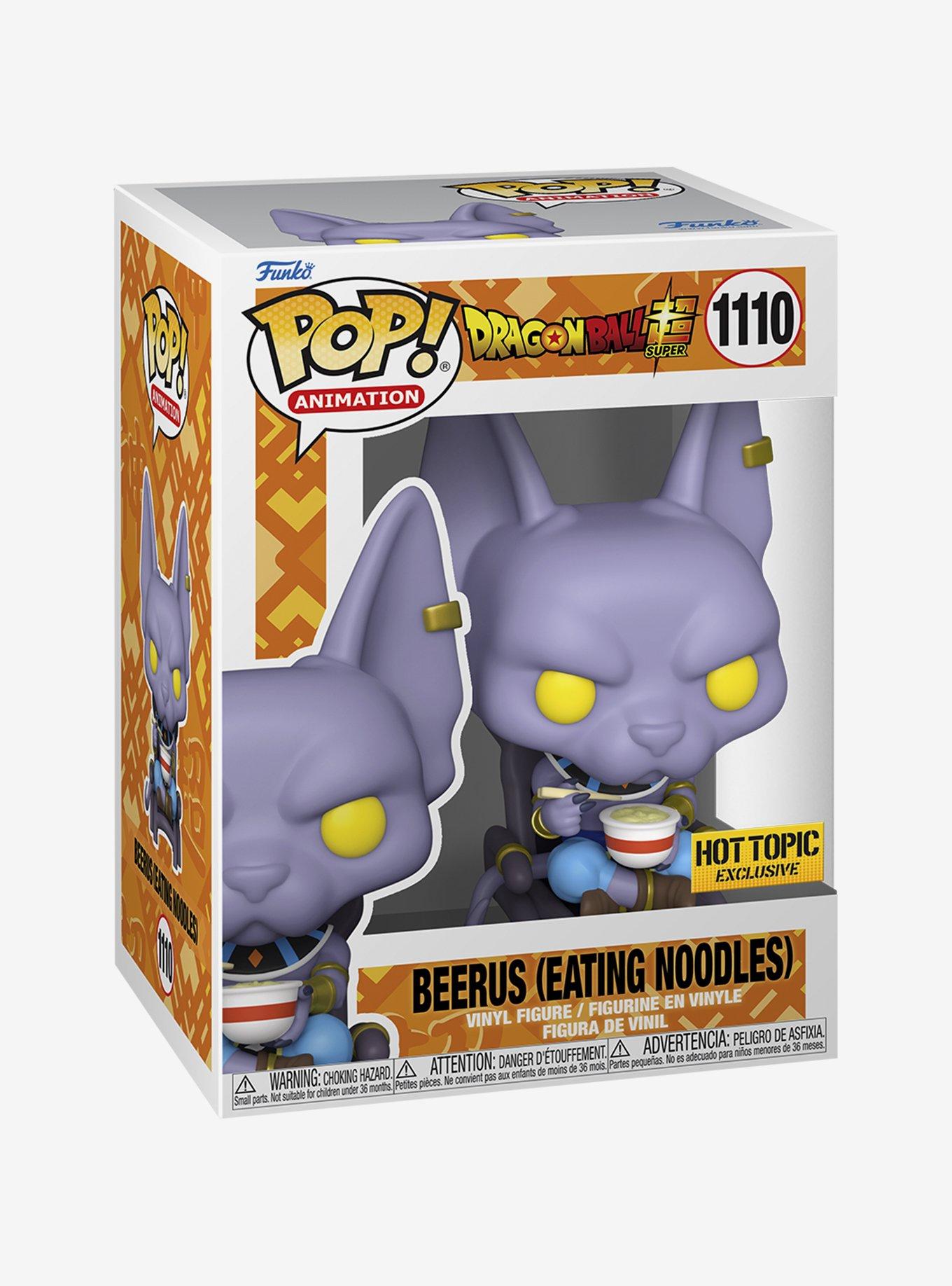 Funko Dragon Ball Super Pop! Animation Beerus (Eating Noodles) Vinyl Figure Hot Topic Exclusive, , alternate