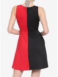 Red & Black Split Skater Dress, MULTI, alternate
