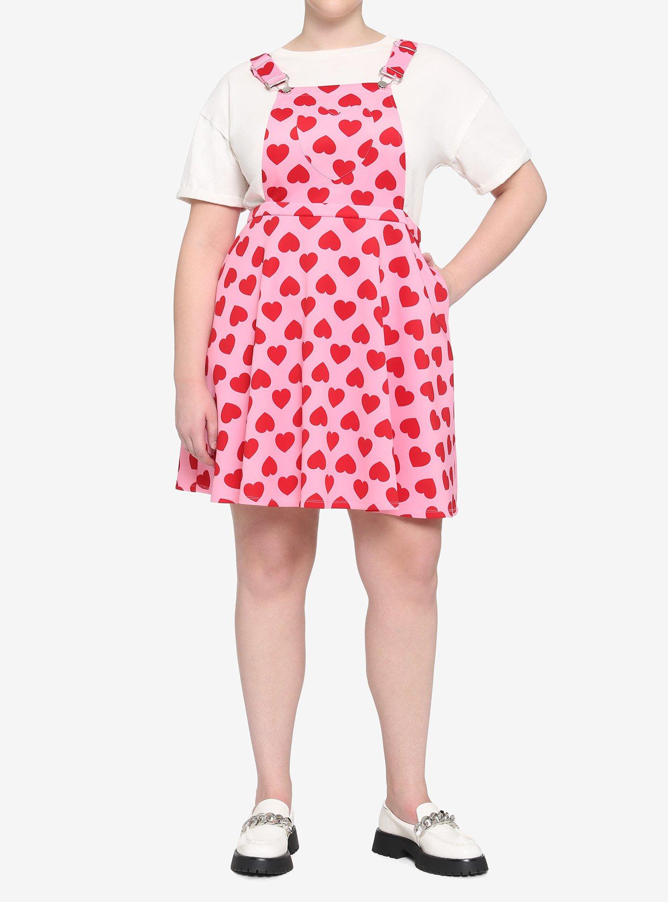 Pink & Red Heart Skirtall Plus Size, MULTI, alternate