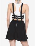 Black Heart Cage Suspender Skirt, BLACK, alternate