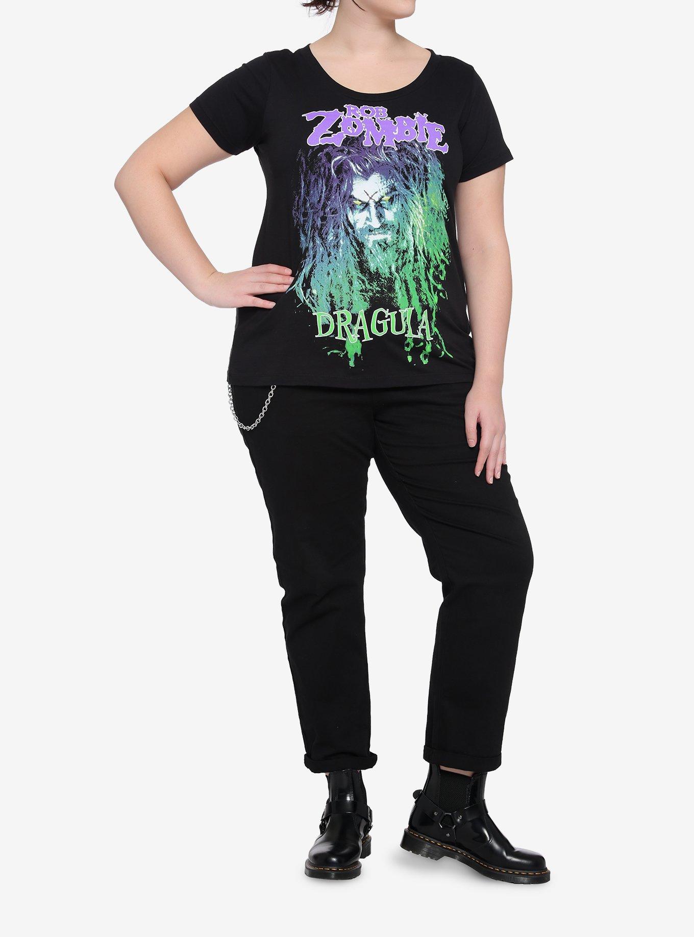 Rob Zombie Dragula Girls T-Shirt Plus Size, BLACK, alternate