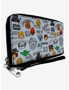 Star Wars Cartoon Zip Around Wallet, , hi-res