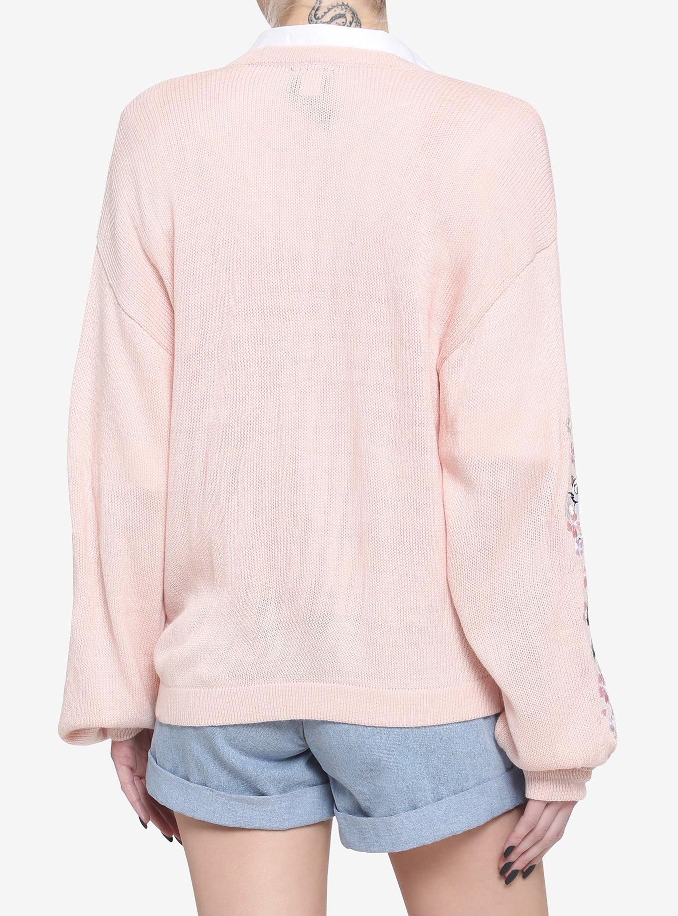 Studio Ghibli Kiki's Delivery Service Jiji & Lily Skimmer Girls Cardigan, MULTI, alternate