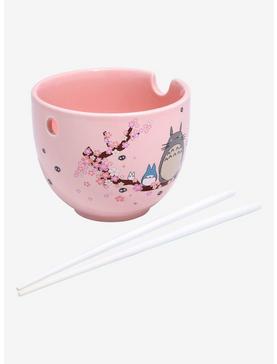 Our Universe Studio Ghibli My Neighbor Totoro Cherry Blossoms Ramen Bowl with Chopsticks - BoxLunch Exclusive, , hi-res