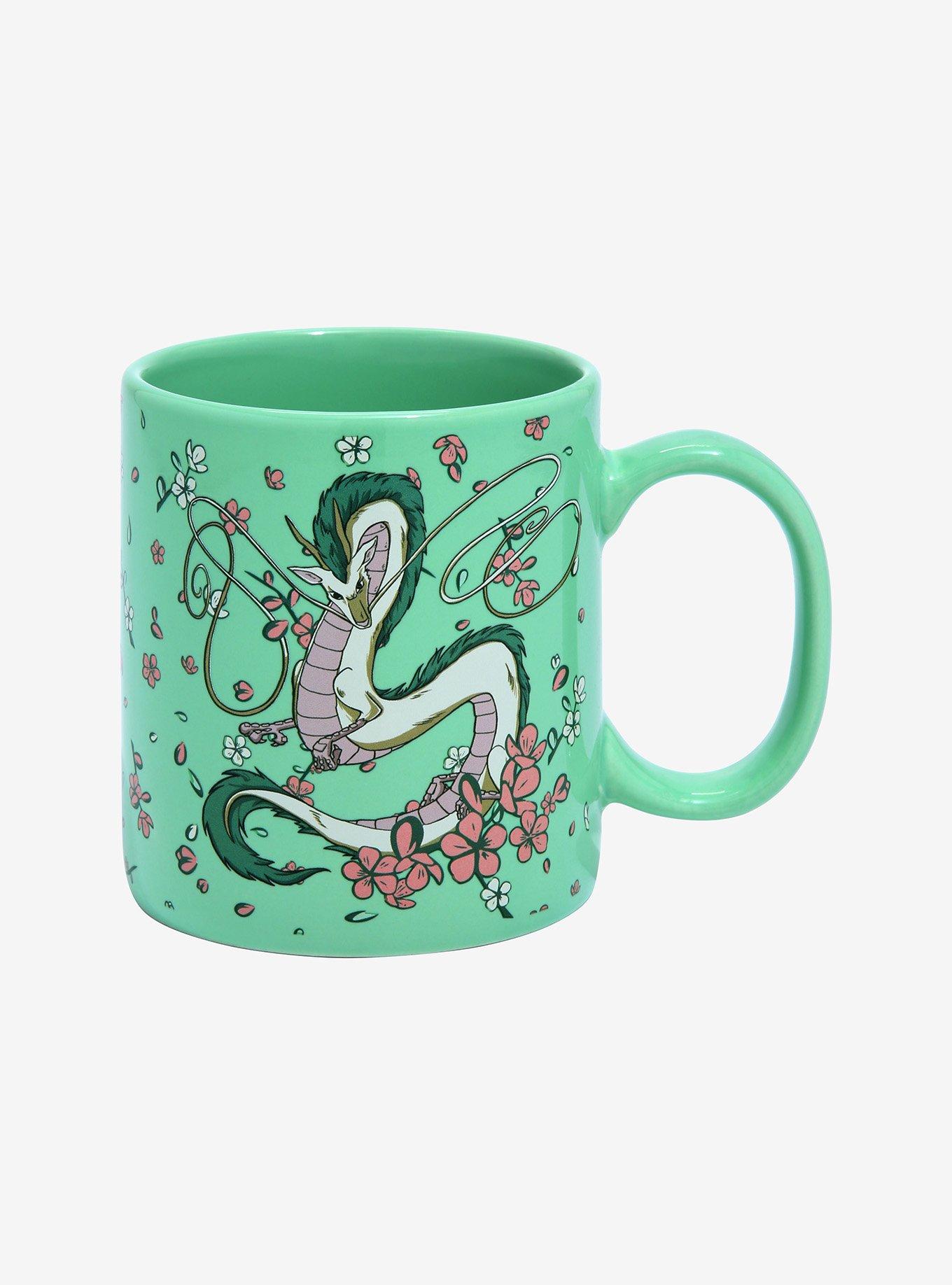 Studio Ghibli Spirited Away Dragon Haku Floral Mug - BoxLunch Exclusive, , alternate