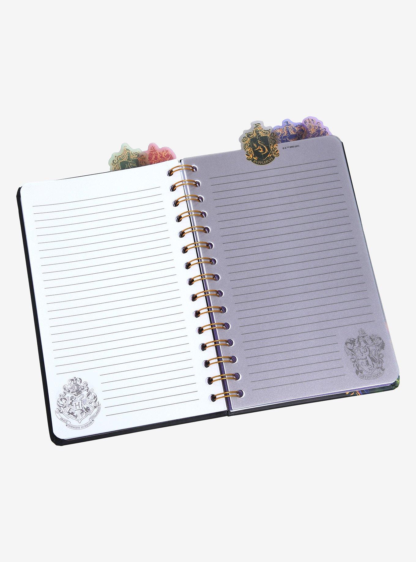 Harry Potter Floral Hogwarts Crest Tab Journal - BoxLunch Exclusive, , alternate