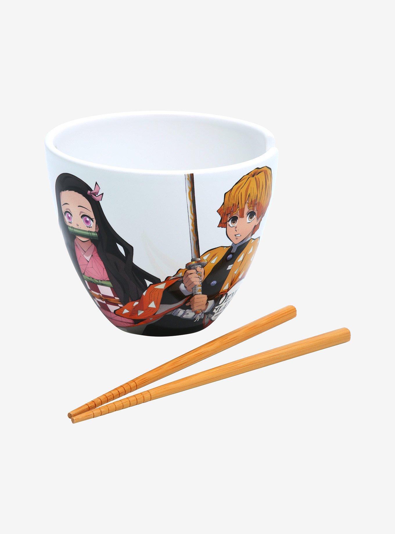 Demon Slayer: Kimetsu no Yaiba Group Portrait Ramen Bowl with Chopsticks, , alternate