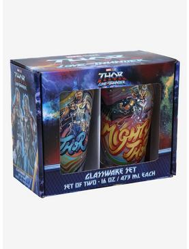 Marvel Thor: Love and Thunder Thor & Mighty Thor Paint Portraits Pint Glass, , hi-res