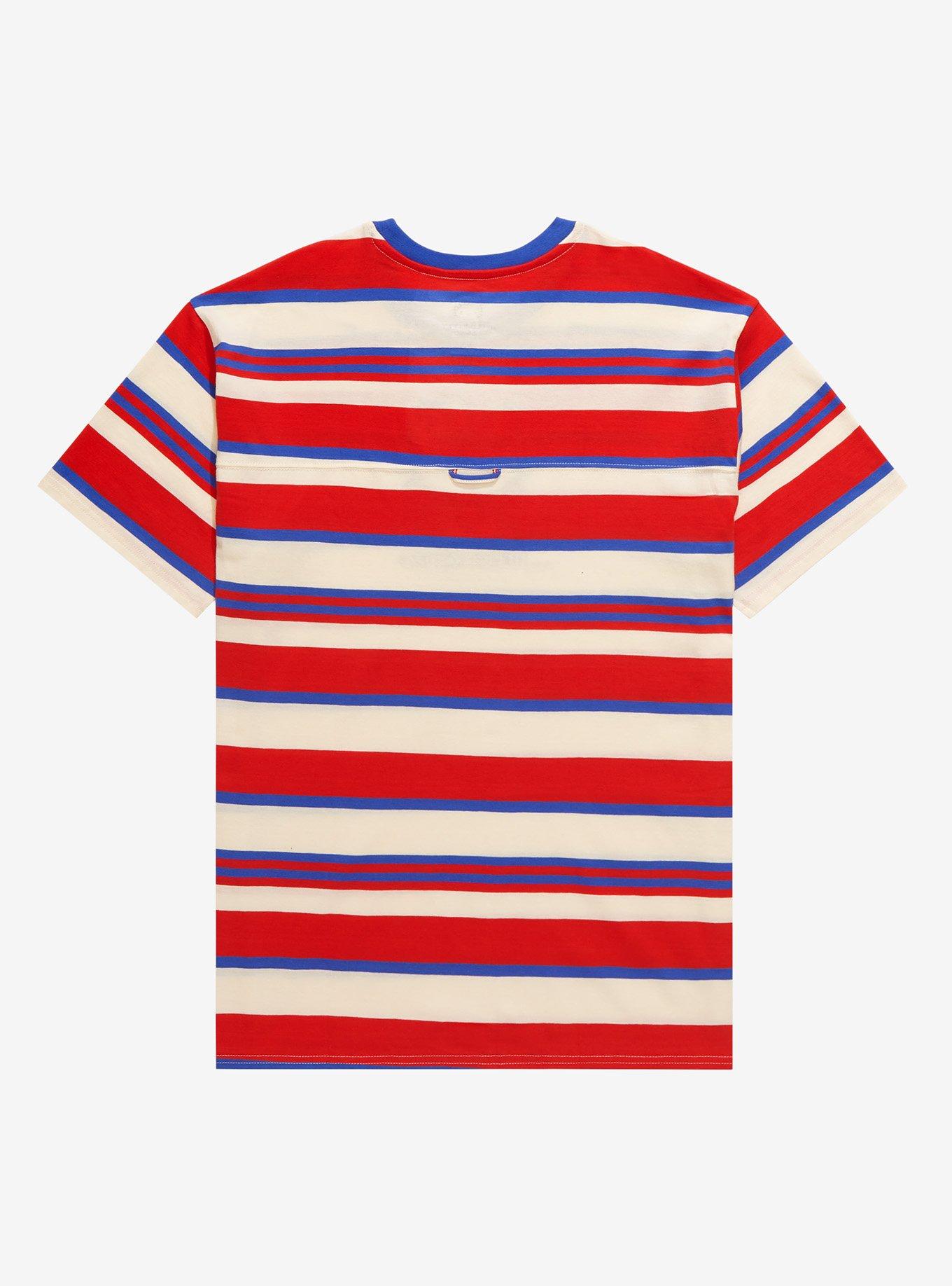 Sanrio Hello Kitty Portrait Embroidered Stripe T- Shirt - BoxLunch Exclusive, MULTI, alternate
