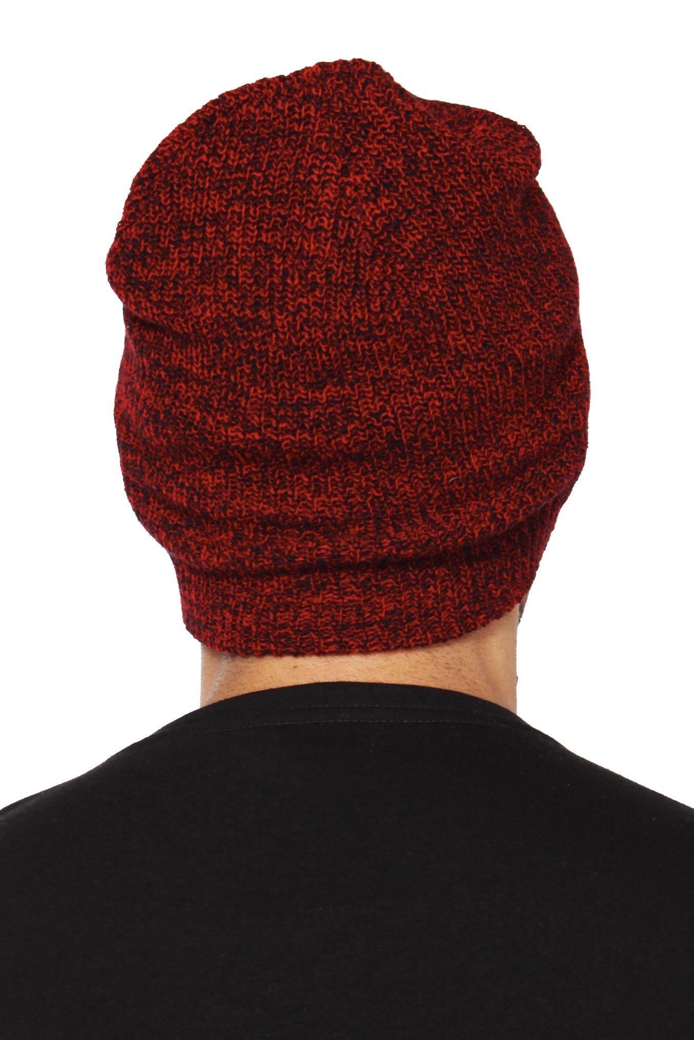 Red Marled Beanie, , alternate