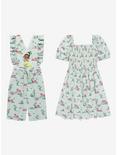 Disney The Princess and the Frog Lily Pads & Flowers Smocked Dress - BoxLunch Exclusive, LIGHT GREEN, alternate