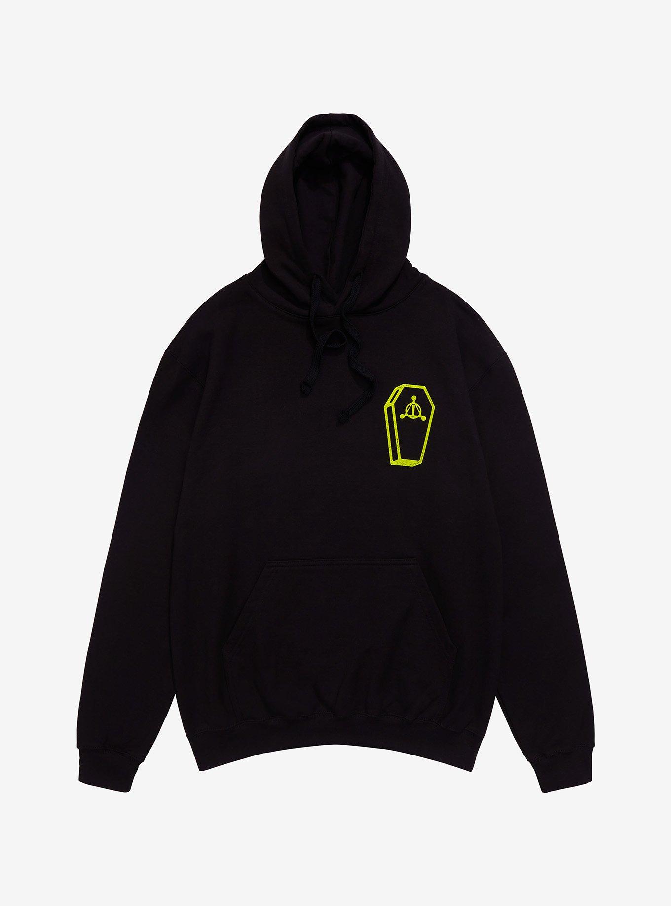 Panic! At The Disco Coffin Hoodie, BLACK, alternate