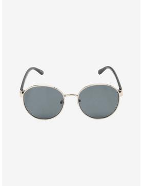Silver Round Sunglasses, , hi-res