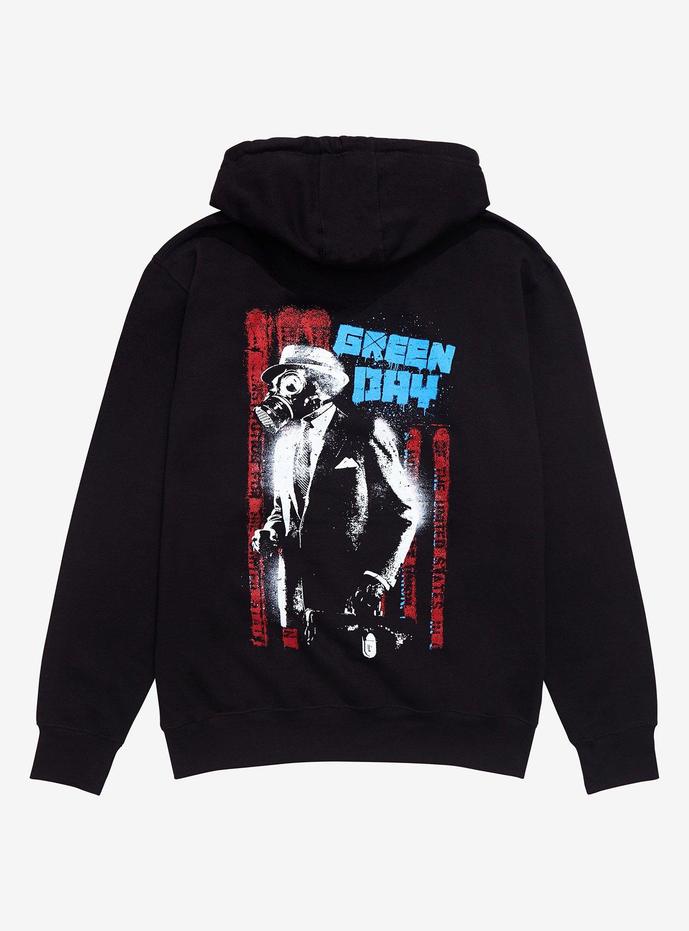 Green Day Graffiti Hoodie, BLACK, alternate