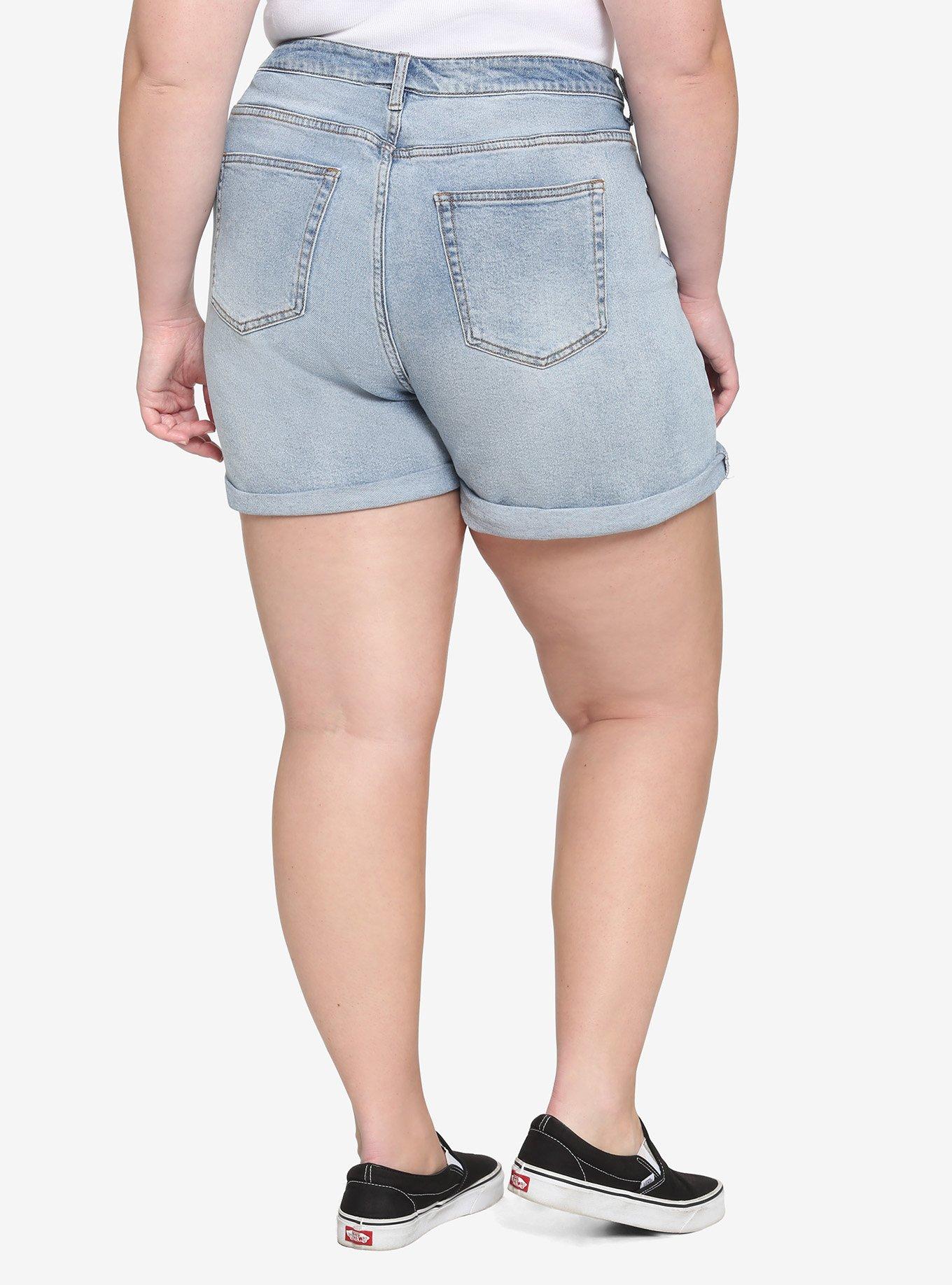 Disney Mickey Mouse & Pluto Mom Shorts Plus Size, MULTI, alternate